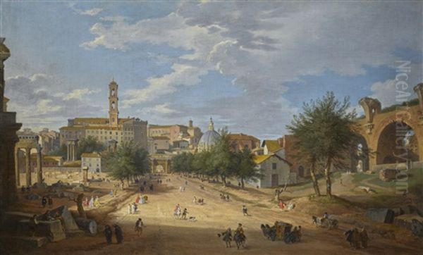 Rome, A View Of The Forum Looking Towards The Capitol - view 1