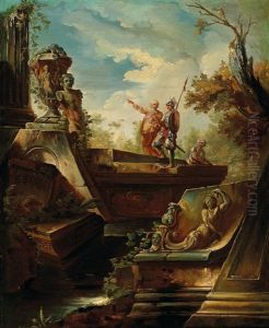 Figures Before Ruins by Giovanni Paolo Panini