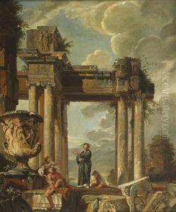 Ruines Animees De Personnages by Giovanni Paolo Panini