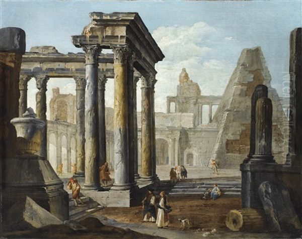 Caprice Avec Ruines Romaines - view 1