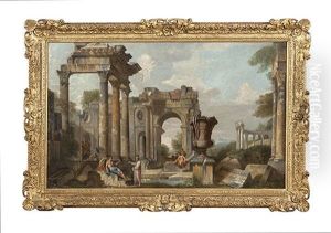 Figures Among Classical Ruins
