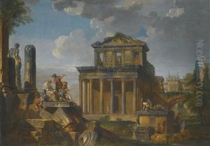 Capriccio Of Classical Ruins, Including The Temple Of Antonio And Faustina