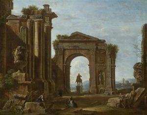 Ruinenlandschaft Mit Marc Aurel-reiterstatue Und Ruinenlandschaft Mit Herkules Farnese (pair) Ruinenlandschaft Mit Marc Aurel-reiterstatue Und Ruinenlandschaft Mit Herkules Farnese (pair)