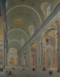 The Interior Of Saint Peter's, Rome