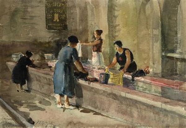 Waschfrauen In Saint Tropez - view 1