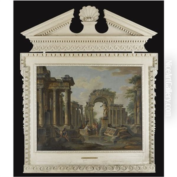 An Architectural Capriccio With Figures - view 1