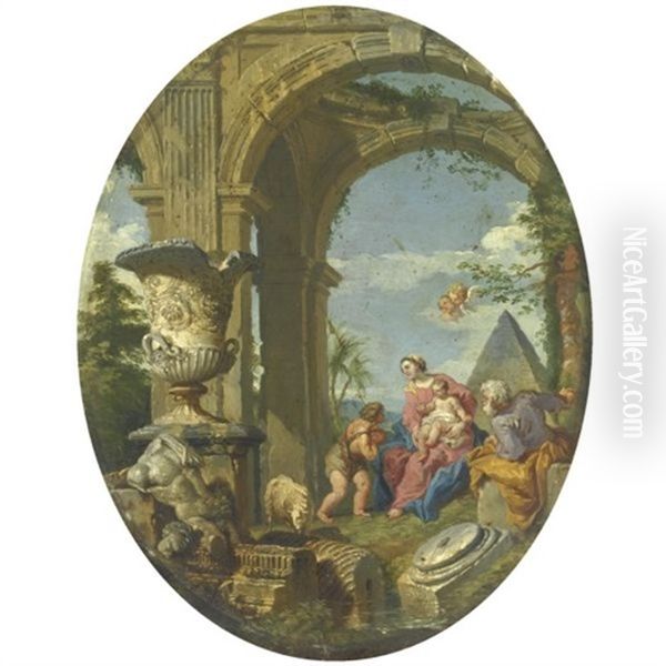 Capriccio Con Sacra Famiglia - view 1