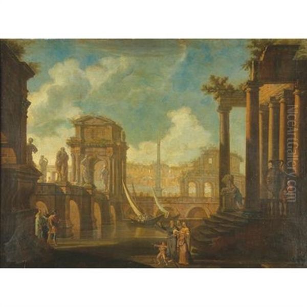 An Imaginary View Of Ancient Troy With Hector's Tomb - view 1