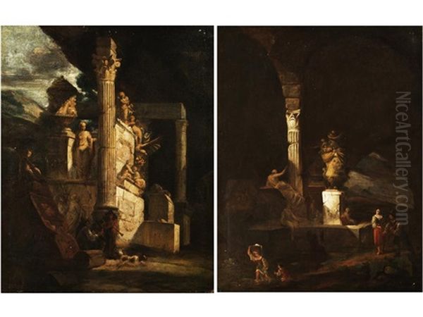 Ruinencapricci (diptych) - view 1