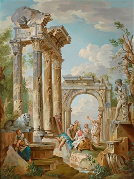 Romisches Capriccio Mit Figuren - view 1
