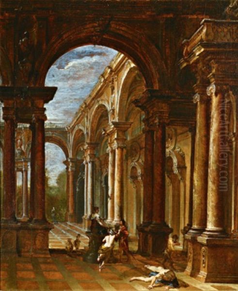 Merkur Befielt Odysseus, Die Zauberin Circe Zu Verlassen, Nachdem Sie Seine Gefahrten In Tiere Verwandelt Hatte - view 1