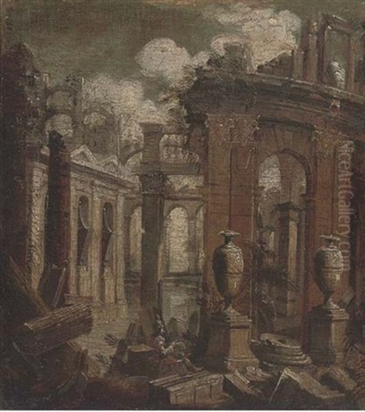An Architectural Capriccio With A Painter - view 1