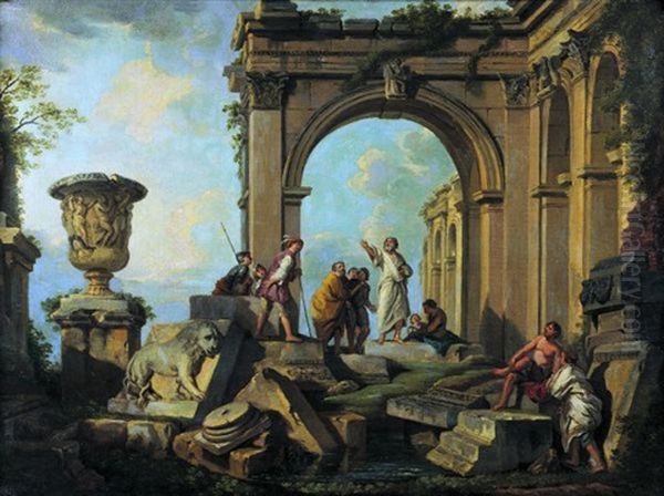 Un Predicateur Dans Des Ruines Antiques - view 1