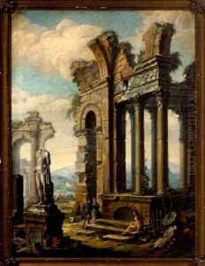 Capriccio Of Classical Ruins With Figures