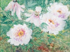 Still Life With Flowers by Oldrich Blazicek