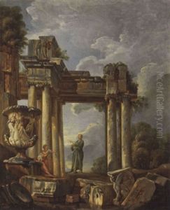 Zwei Figuren In Ruinencapriccio
