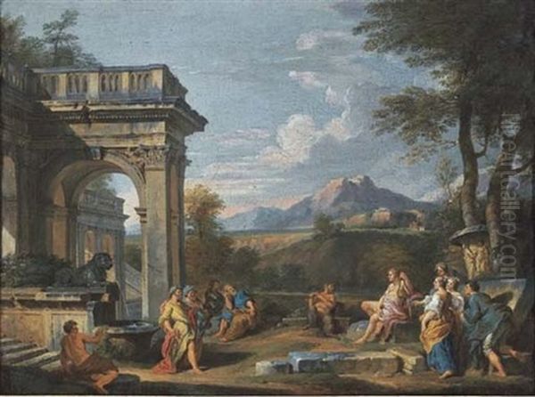 A Classical Landscape With The Judgement Of Midas - view 1