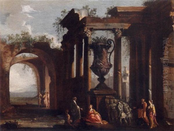 Capricio Architettonico Con Figure - view 1