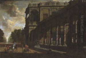 Schlossarchitektur Mit Reiter Schlossarchitektur Mit Reiter