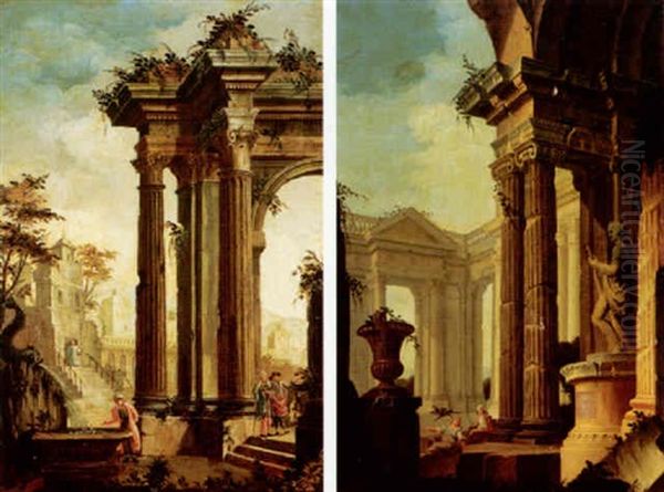 Architectural Capriccio With Figures - view 1