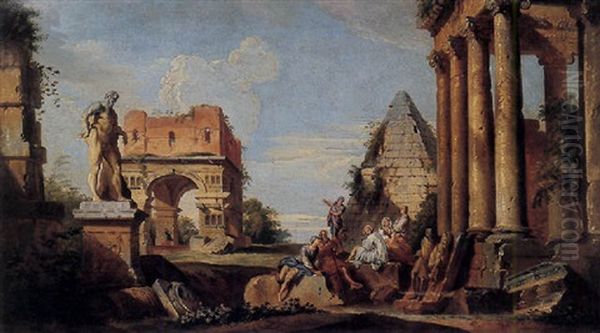Architectural Capriccio With Ruins - view 1