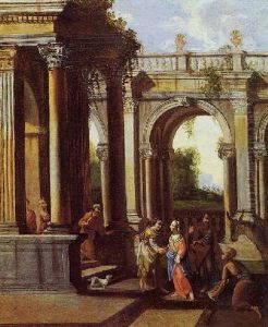 Architetture Con La Visitazione Di Maria Ad Elisabetta by Giovanni Paolo Panini