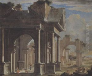 Rovine Con Figure by Giovanni Paolo Panini