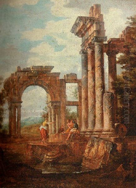 Roman Ruins With Soldiers - view 1