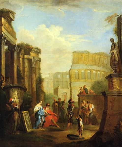 Capriccio Architettonico Con Belisario Che Chiede L'elemosina Alle Porte Di Costantinopoli - view 1