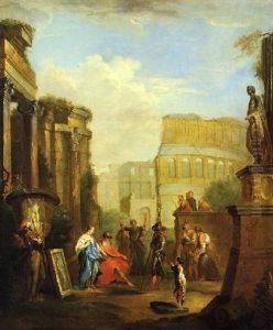 Capriccio Architettonico Con Belisario Che Chiede L'elemosina Alle Porte Di Costantinopoli