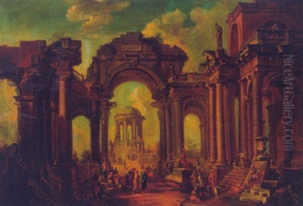 Figures In A Classical Capriccio - view 1