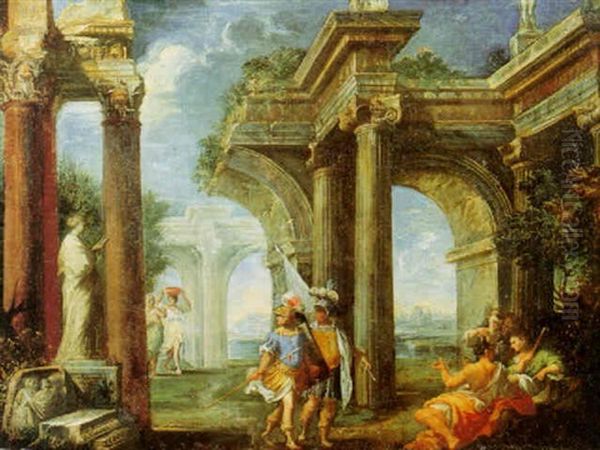 Idealvedute Mit Der Saule Des Trajan - view 1