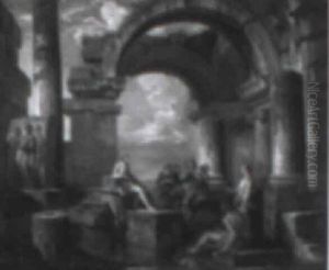 Apollo And Marsyus Being Judged By Midas
