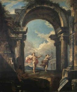 Prospettiva Architettonica Con Apollo E Dafne