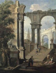 Capriccio: R"mische Phantasiearchitektur by Giovanni Paolo Panini