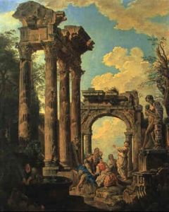 Capriccio R"mischer Bauten by Giovanni Paolo Panini