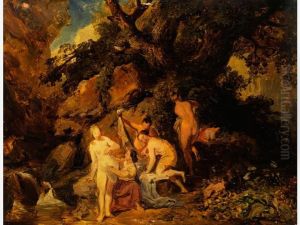 Badende Frauen by Karl Blechen
