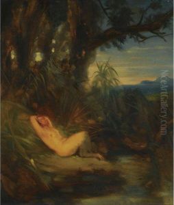 Schlafender Faun (sleeping Faun) by Karl Blechen