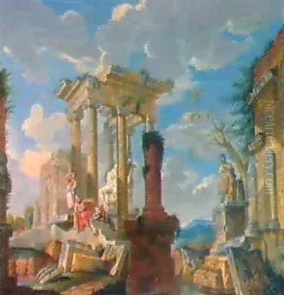 Capriccio Architettonico Con Figure - view 1