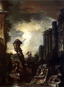 Nocturnal Capriccio With Figures Nocturnal Capriccio With Figures