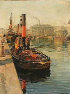 Harbour View In Copenhagen by Robert Panitzsch