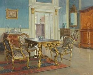 Interior With Rococo Furniture by Robert Panitzsch