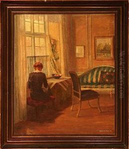 Drawing Room Interior (+ Another, Similar; 2 Works) by Robert Panitzsch
