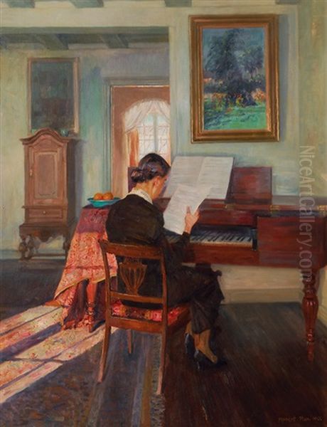 Woman In A Sunlit Interior - view 1