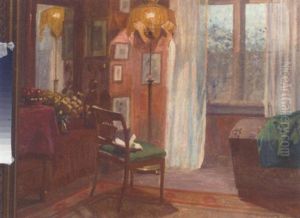 Lamplit Interior by Robert Panitzsch