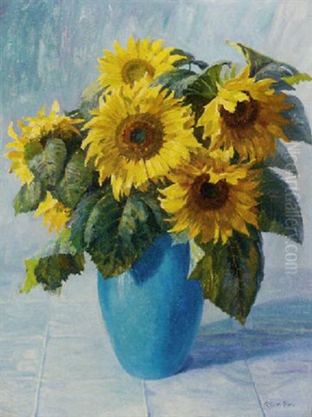 Sunflowers In A Vase - view 1