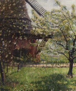 An Orchard Before A Windmill by Robert Panitzsch