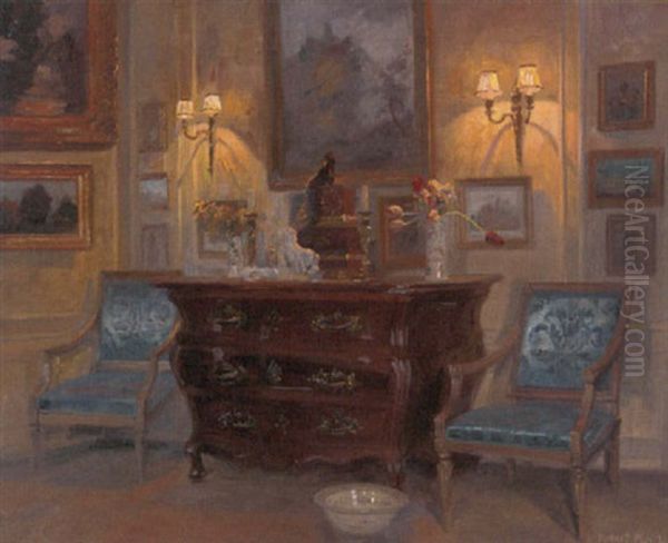 A Lamplit Interior - view 1