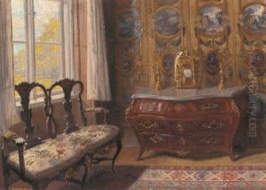 A Garniture In An Interior