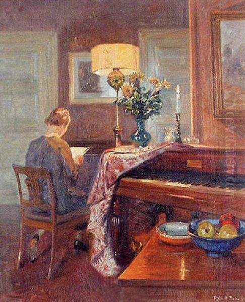 Kvinde Ved Klaver - view 1